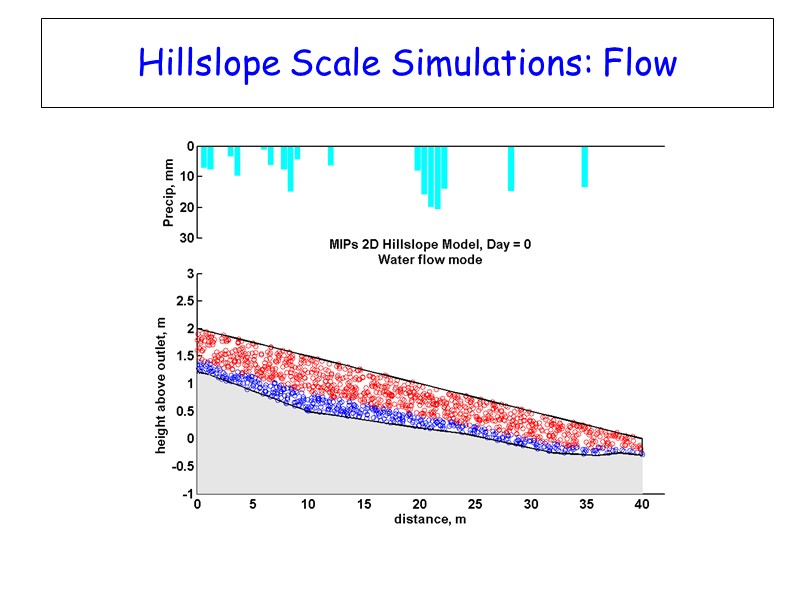 Hillslope Scale Simulations: Flow
